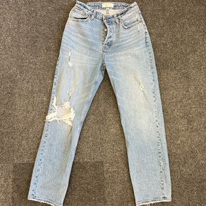 Abercrombie & Fitch, The Dad High Rise, Curve Love, size 27/4